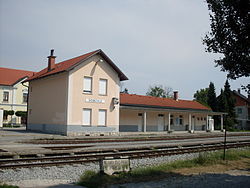 Domzale-train station-July 2010